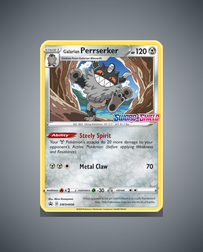 Collector’s Guide: Galarian Perrserker (SWSH Black Star Promos #SWSH008)
