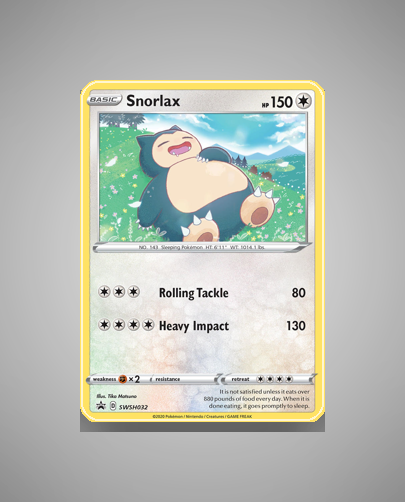 Collector’s Guide: Snorlax (SWSH Black Star Promos #SWSH032)