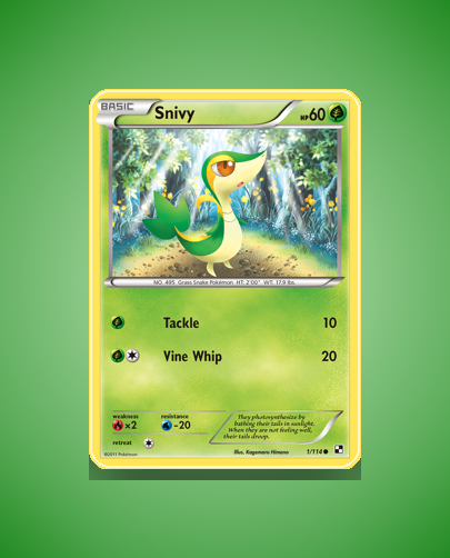 Collector’s Guide: Snivy (Black White #1)