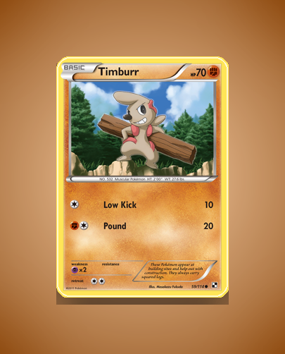 Collector’s Guide: Timburr (Black White #59)