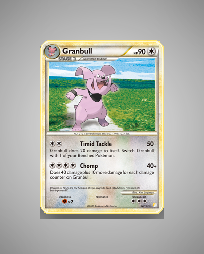 Collector’s Guide: Granbull (HeartGold SoulSilver #22)