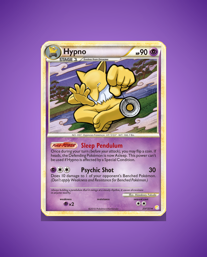 Collector’s Guide: Hypno (HeartGold SoulSilver #23)