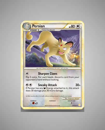 Collector’s Guide: Persian (HeartGold SoulSilver #27)