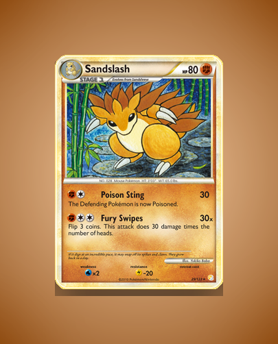 Collector’s Guide: Sandslash (HeartGold SoulSilver #29)