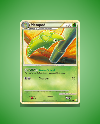 Collector’s Guide: Metapod (HeartGold SoulSilver #46)