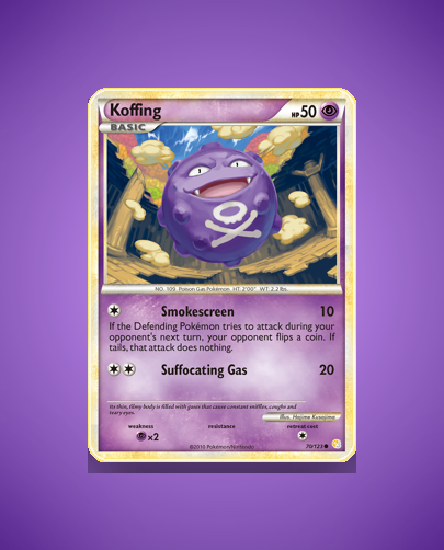 Collector’s Guide: Koffing (HeartGold SoulSilver #70)