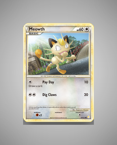 Collector’s Guide: Meowth (HeartGold SoulSilver #75)