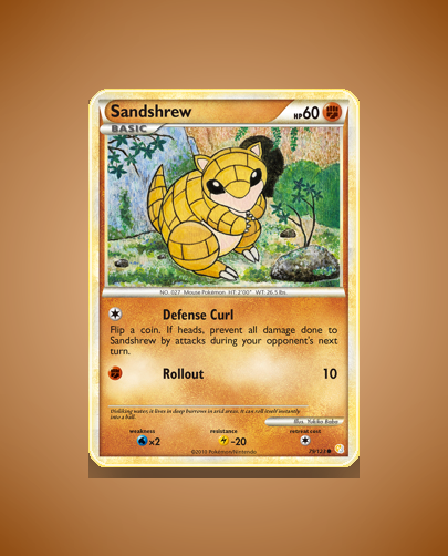 Collector’s Guide: Sandshrew (HeartGold SoulSilver #79)