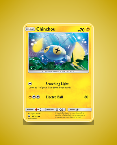 Collector’s Guide: Chinchou (Sun Moon #49)
