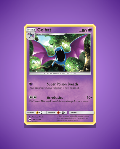 Collector’s Guide: Golbat (Sun Moon #55)