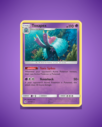Collector’s Guide: Toxapex (Sun Moon #63)
