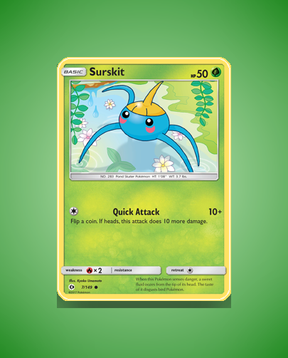 Collector’s Guide: Surskit (Sun Moon #7)
