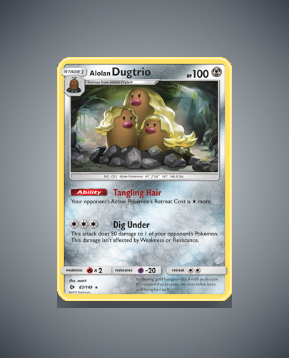 Collector’s Guide: Alolan Dugtrio (Sun Moon #87)