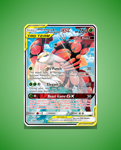 Collector’s Guide: Pheromosa & Buzzwole-GX (Unbroken Bonds #192)