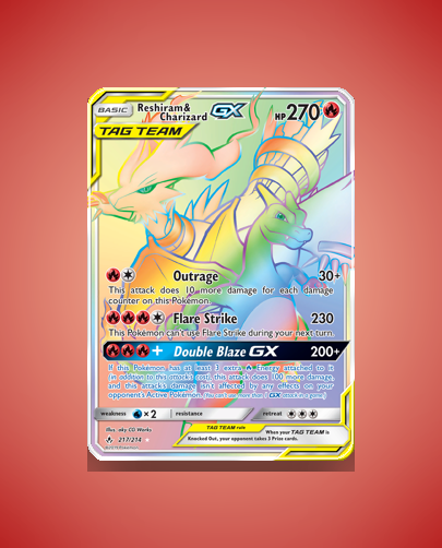 Collector’s Guide: Reshiram & Charizard-GX (Unbroken Bonds #217)