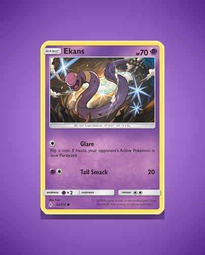 Collector’s Guide: Ekans (Unbroken Bonds #62)