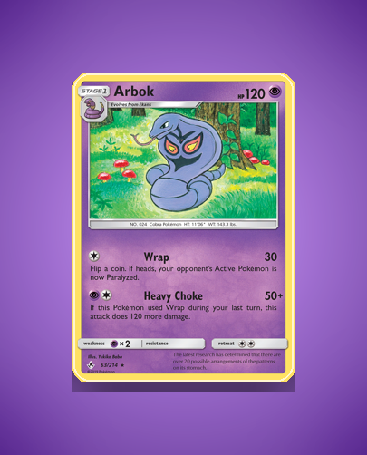 Collector’s Guide: Arbok (Unbroken Bonds #63)