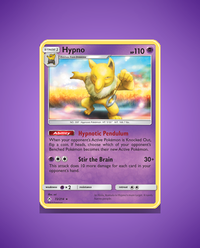 Collector’s Guide: Hypno (Unbroken Bonds #72)