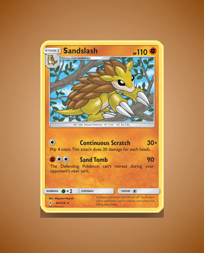 Collector’s Guide: Sandslash (Unbroken Bonds #84)