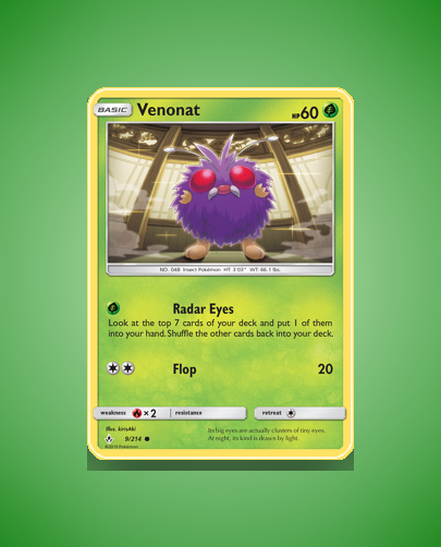 Collector’s Guide: Venonat (Unbroken Bonds #9)