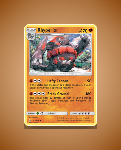 Collector’s Guide: Rhyperior (Unbroken Bonds #95)