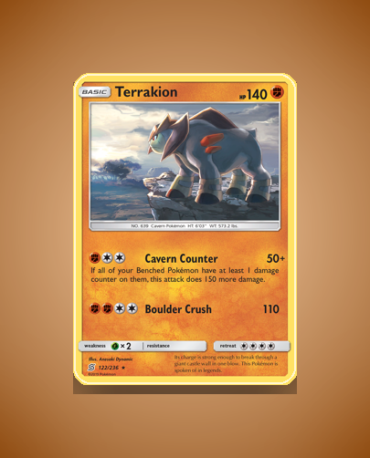 Collector’s Guide: Terrakion (Unified Minds #122)