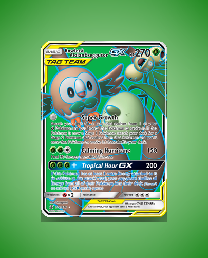 Collector’s Guide: Rowlet & Alolan Exeggutor-GX (Unified Minds #214)