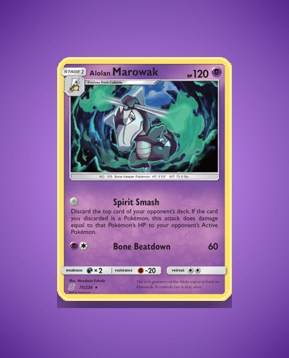 Collector’s Guide: Alolan Marowak (Unified Minds #75)
