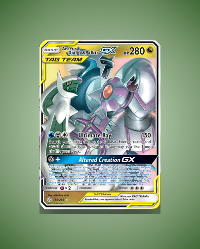 Collector’s Guide: Arceus & Dialga & Palkia-GX (Cosmic Eclipse #156)