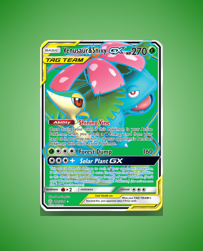 Collector’s Guide: Venusaur & Snivy-GX (Cosmic Eclipse #210)