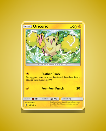 Collector’s Guide: Oricorio (Guardians Rising #46)
