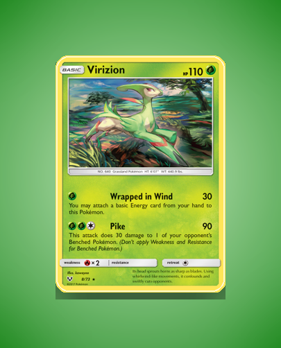 Collector’s Guide: Virizion (Shining Legends #8)