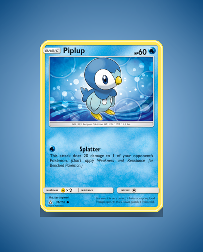Collector’s Guide: Piplup (Ultra Prism #31)