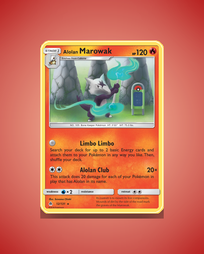 Collector’s Guide: Alolan Marowak (Forbidden Light #12)