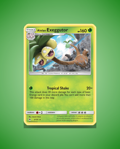 Collector’s Guide: Alolan Exeggutor (Forbidden Light #2)