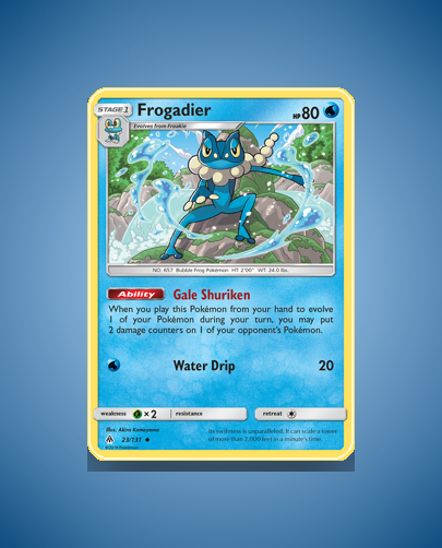 Collector’s Guide: Frogadier (Forbidden Light #23)