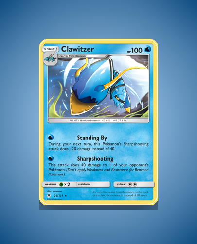 Collector’s Guide: Clawitzer (Forbidden Light #26)