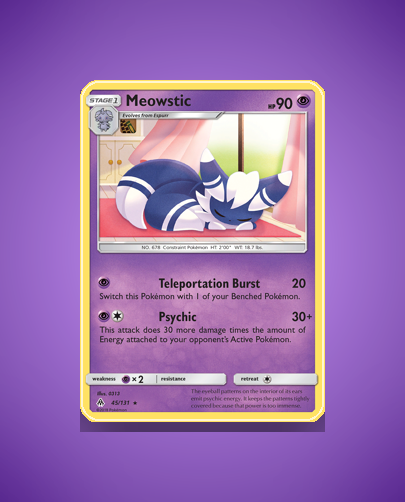 Collector’s Guide: Meowstic (Forbidden Light #45)