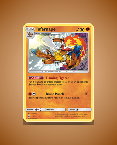 Collector’s Guide: Infernape (Forbidden Light #59)