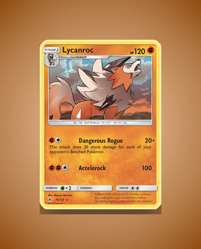 Collector’s Guide: Lycanroc (Forbidden Light #76)