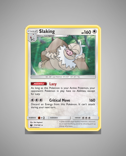 Collector’s Guide: Slaking (Celestial Storm #115)