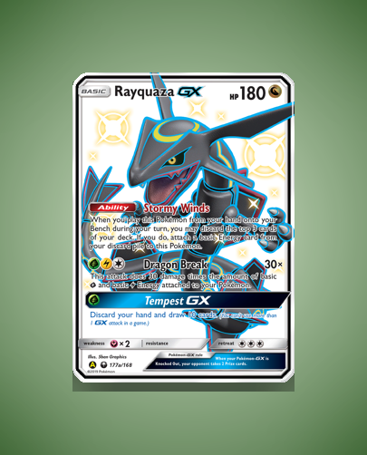 Collector’s Guide: Rayquaza-GX (Celestial Storm #177a)