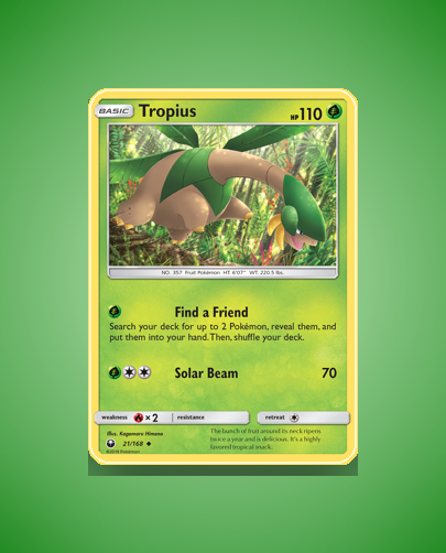 Collector’s Guide: Tropius (Celestial Storm #21)