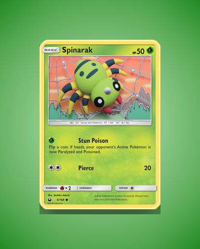 Collector’s Guide: Spinarak (Celestial Storm #5)