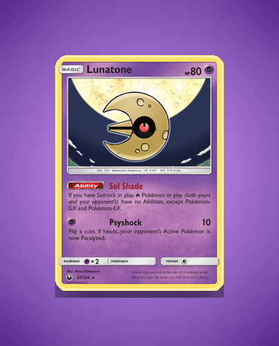 Collector’s Guide: Lunatone (Celestial Storm #61)