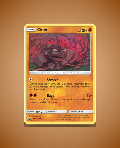 Collector’s Guide: Onix (Celestial Storm #71)