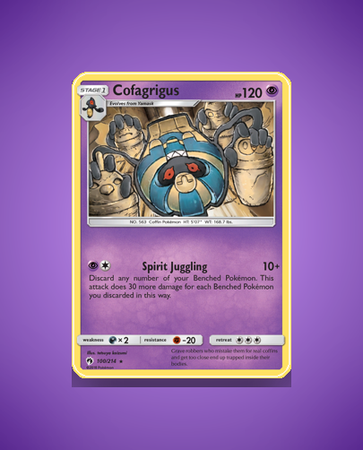 Collector’s Guide: Cofagrigus (Lost Thunder #100)