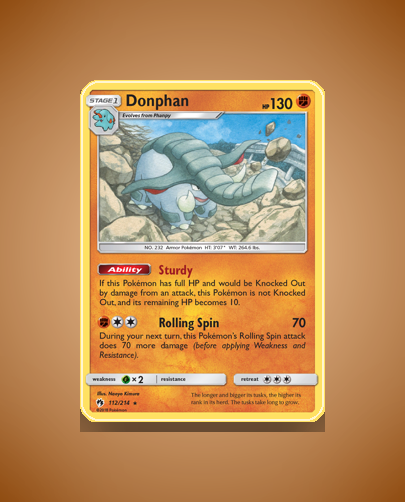 Collector’s Guide: Donphan (Lost Thunder #112)