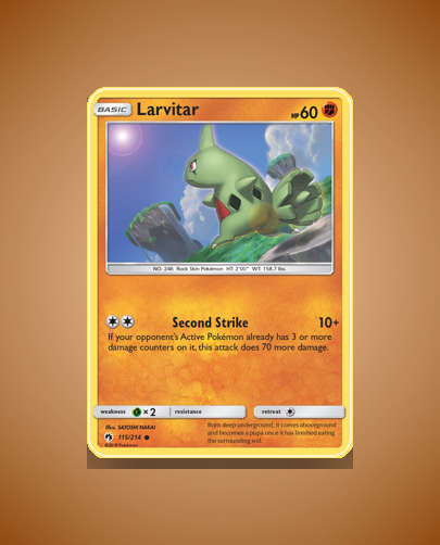 Collector’s Guide: Larvitar (Lost Thunder #115)