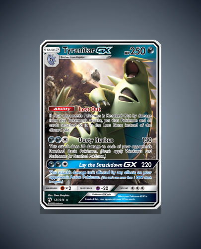 Collector’s Guide: Tyranitar-GX (Lost Thunder #121)